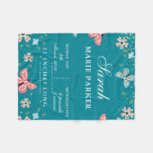 Botervlieg Tuin Baby Voetplank Fleece Deken (Voorkant (Horizontaal))