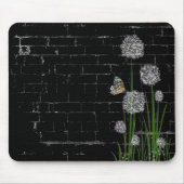 Botervlieg van wilde pufbloem muismat (Voorkant)