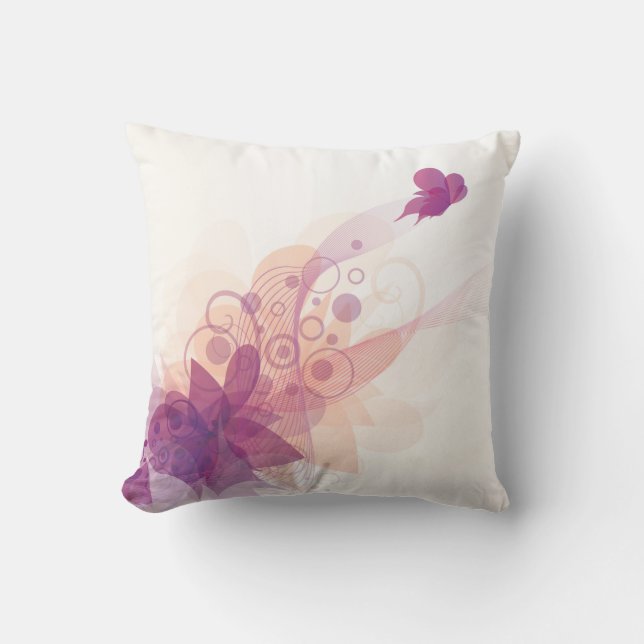 Botervlieg weg 1 Kussen (Voorkant)