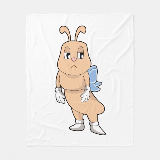 Botervlieg zonder vleugels fleece deken (Voorkant)