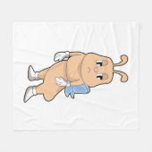 Botervlieg zonder vleugels fleece deken (Voorkant (Horizontaal))