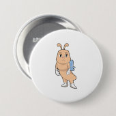 Botervlieg zonder vleugels ronde button 7,6 cm (Voorkant /achterkant)