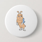 Botervlieg zonder vleugels ronde button 7,6 cm (Voorkant)