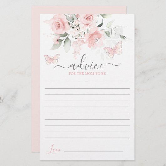 Botervliegadvies voor de moeder (Voorkant / Achterkant)