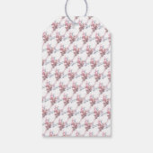 Botervliegbladeren, elegant Baby shower Cadeaulabel (Achterkant)