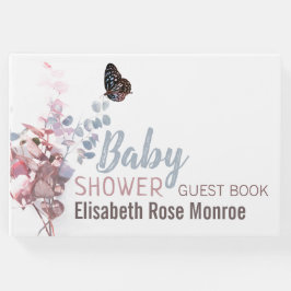 Botervliegbladeren, elegant Baby shower Gastenboek