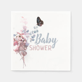Botervliegbladeren, elegant Baby shower Servet