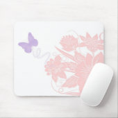 Botervliegbloemen mousepad muismat (Met muis)
