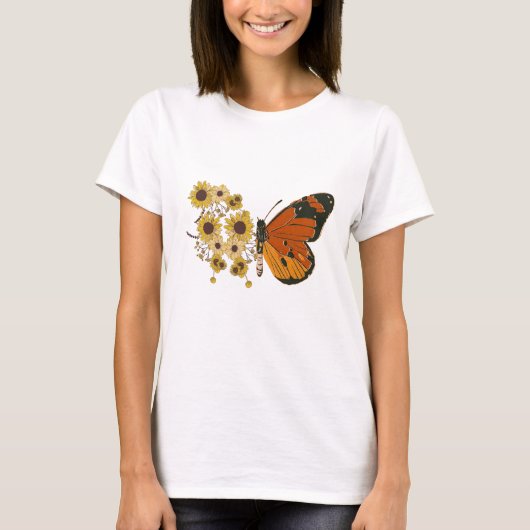 Botervliegbloemen T-shirt (Voorkant)