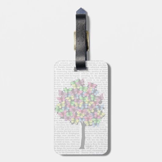 Botervliegboom Bagagelabel (Achterkant verticaal)