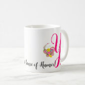 Botervliegbrief Y Floral Mok (Voorkant rechts)