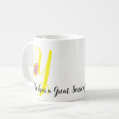 Botervliegbrief Y Floral Mok (Voorkant links)