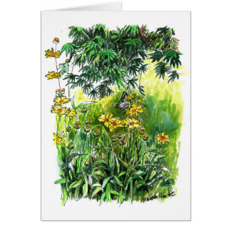 Botervliegdatum met bloemen