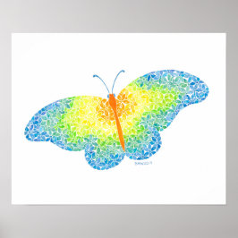 Botervliegdruk Poster