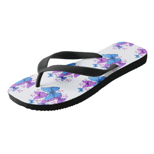 Botervliegdruk Teenslippers (Schuin)