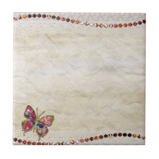 Botervliegelegant Tegeltje (Voorkant)