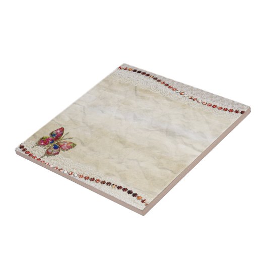 Botervliegelegant Tegeltje (Zijkant)