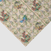 Botervliegen en aardbeien tissuepapier (Detail)