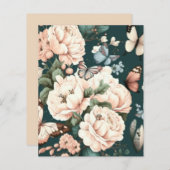 Botervliegen en bloemen (Voorkant / Achterkant)