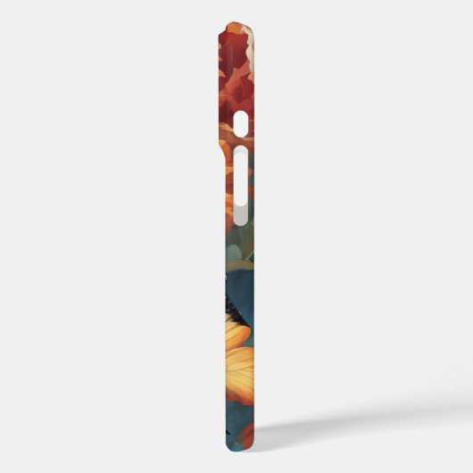 Botervliegen en bloemen Case-Mate iPhone case (Achterkant / Links)