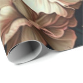 Botervliegen en bloemen, donkerklassiek ontwerp cadeaupapier (Rol Hoek)