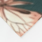 Botervliegen en bloemen fleece deken (Hoek)