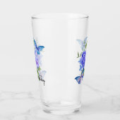 Botervliegen en bloemen glas (Links)