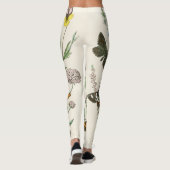 Botervliegen en bloemen  Illustratie 1 Leggings (Achterkant)