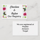 Botervliegen en bloemen in het mozaïekregister informatiekaartje (Voorkant / Achterkant)