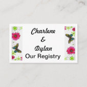 Botervliegen en bloemen in het mozaïekregister informatiekaartje (Voorkant)