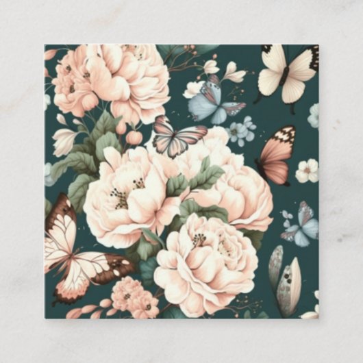 Botervliegen en bloemen informatiekaartje (Voorkant)