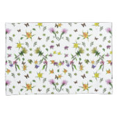 Botervliegen en bloemen kussensloop (Voorkant-Rechts)