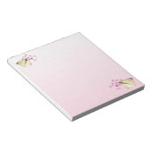 Botervliegen en bloemen notitieblok (Schuin)