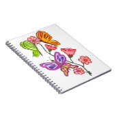 Botervliegen en bloemen notitieboek (Rechterzijde)