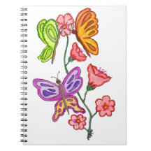 Botervliegen en bloemen
