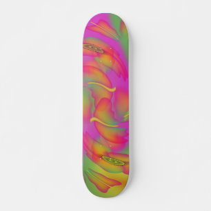 Botervliegen en bloemen persoonlijk skateboard