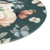 Botervliegen en bloemen snijplank (Hoek)