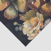 Botervliegen en bloemen tissuepapier (Detail)