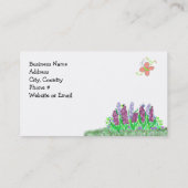 Botervliegen en bloemen visitekaartje (Achterkant)