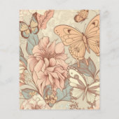 Botervliegen en bloespastel (Achterkant)