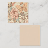 Botervliegen en bloespastel informatiekaartje (Voorkant / Achterkant)