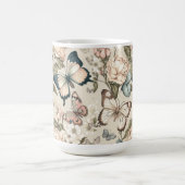 Botervliegen en bloespastel koffiemok (Center)