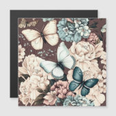 Botervliegen en bruine bloemen (Voorkant / Achterkant)