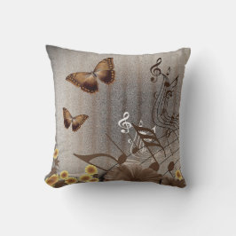 Botervliegen en Muzieknoten Kussen