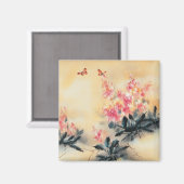 Botervliegen in de lente magneet (Voorkant / Achterkant)