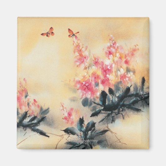 Botervliegen in de lente magneet (Voorkant)