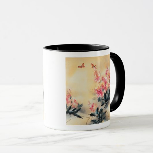 Botervliegen in de lente mok (Voorkant rechts)