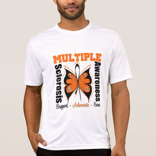 Botervliegen met multipele sclerose t-shirt (Voorkant)