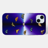 Botervliegen op paarse regenboog Case-Mate iPhone case (Achterkant (horizontaal))