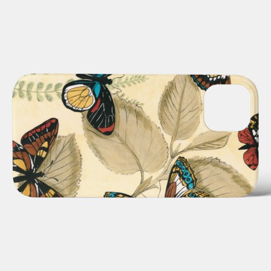 Botervliegen over bladeren Case-Mate iPhone case (Achterkant (horizontaal))